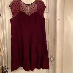 Torrid maroon cocktail dress